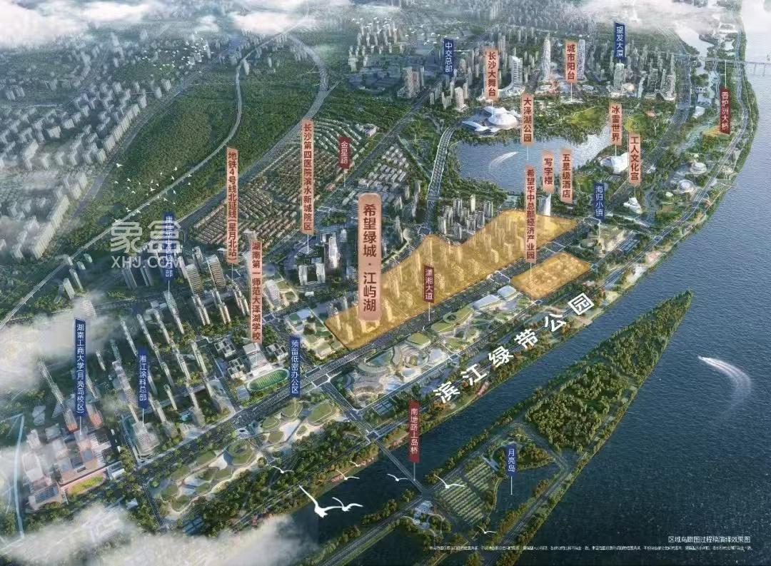 大泽湖湿地公园旁纯新盘“希望绿城江屿湖”首开在即！一线“江景+湖景”！