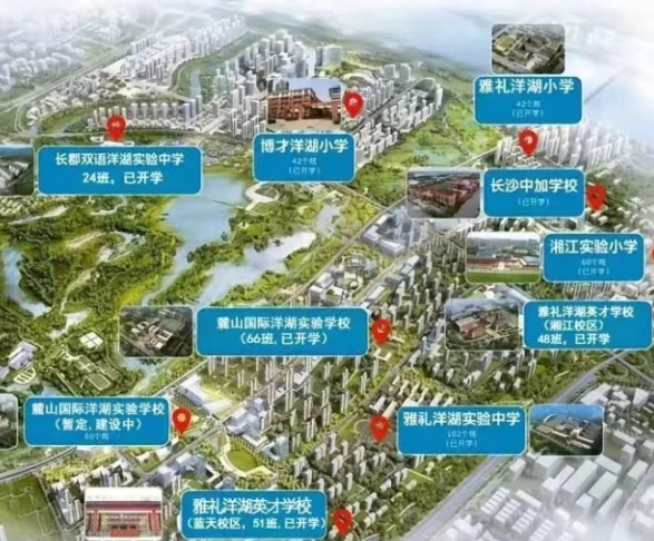 洋湖板塊教育配套匯總！十余所優(yōu)質(zhì)中小學(xué)！