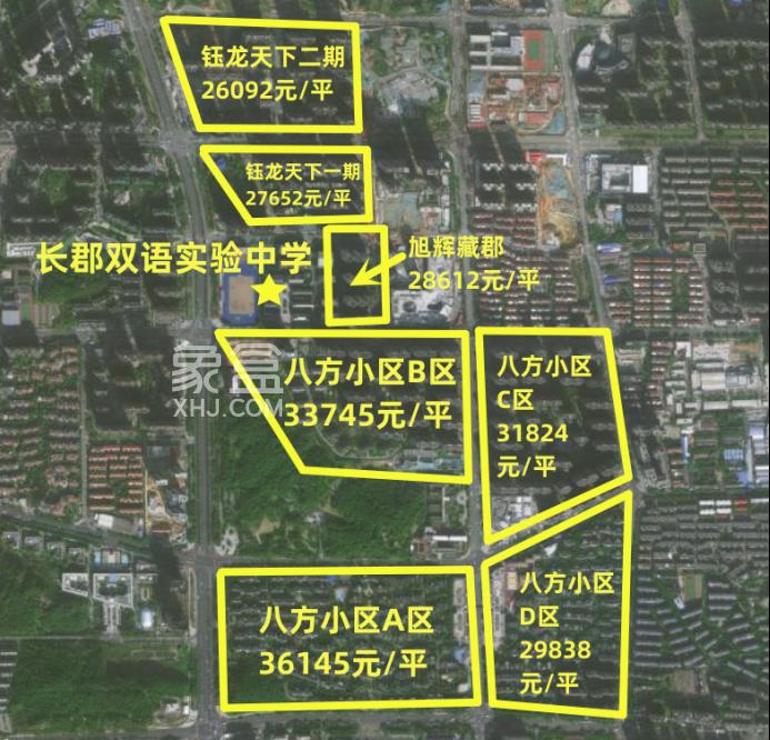 【黄金置业季】长沙二手房热门初中学区房价地图一览！长郡双语、师梅、湘一等