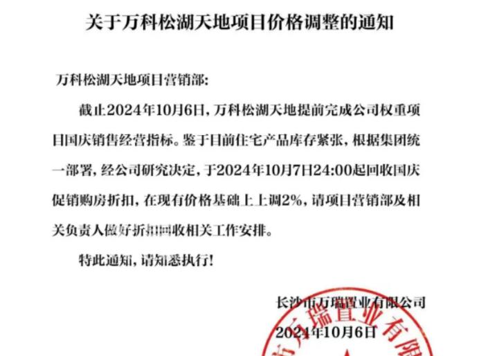 長(zhǎng)沙多個(gè)樓盤(pán)收回折扣、調(diào)整價(jià)格，漲價(jià)期要來(lái)了嗎？