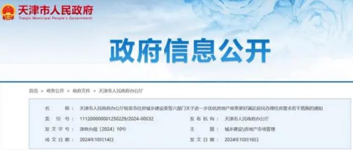 天津官宣全面取消限购、限价，全国仅剩北上深及海南部分城市未解除！