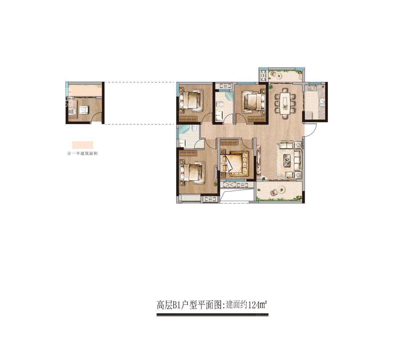 城发恒伟北城首府户型图