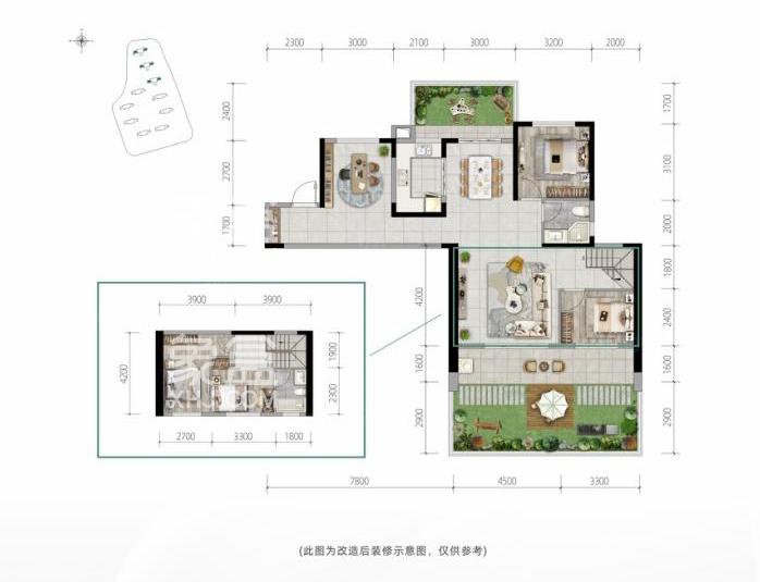 上置绿洲雅宾利户型图