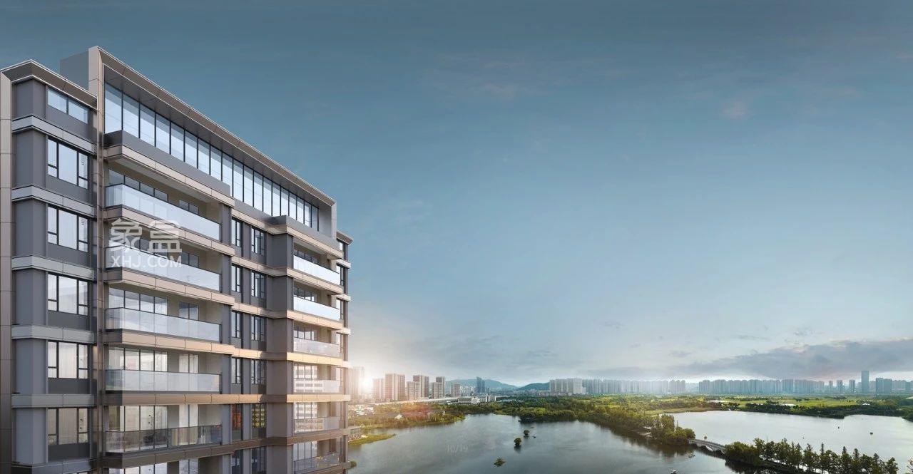 城发恒伟君樾洋湖铝板幕墙+大面积玻璃窗，洋湖建面152-252㎡大平层准现房热销！