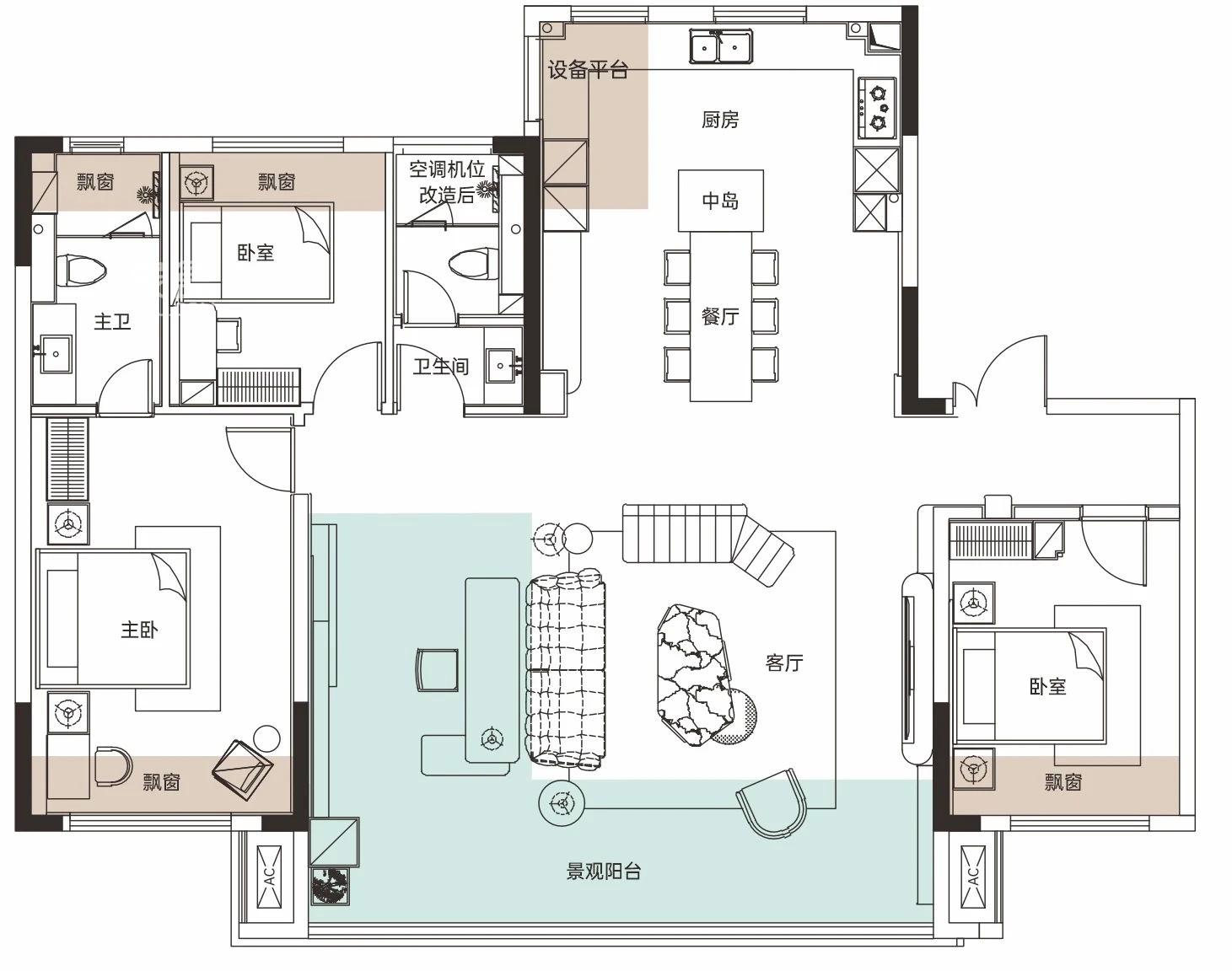 欣利湘江左岸户型图