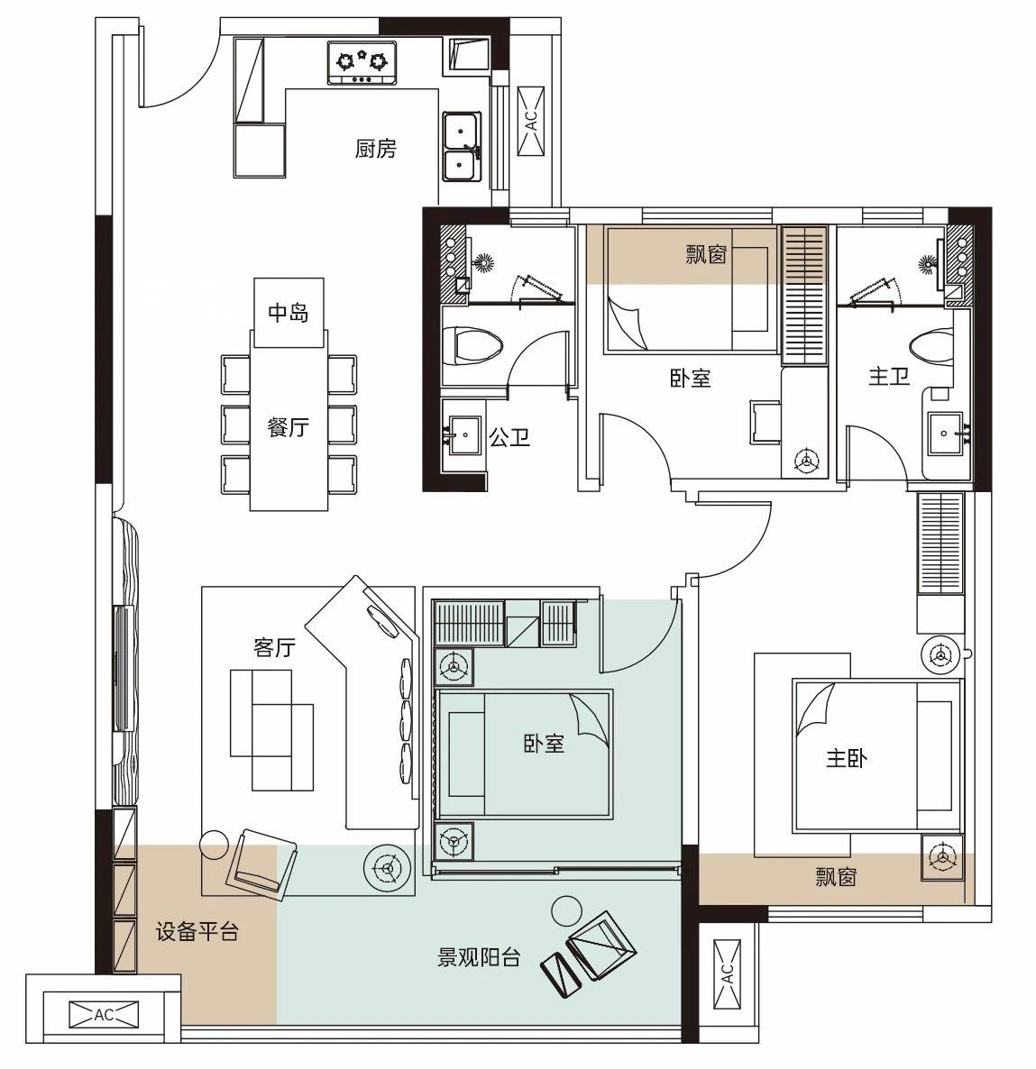 欣利湘江左岸户型图