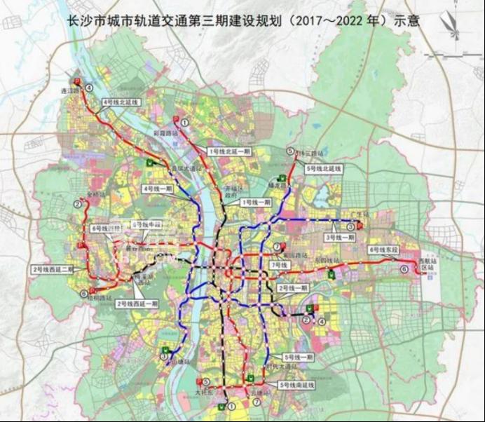 長(zhǎng)沙地鐵第三輪規(guī)劃再次調(diào)整！5號(hào)線一趟水到河西，7號(hào)線南延至動(dòng)物園！