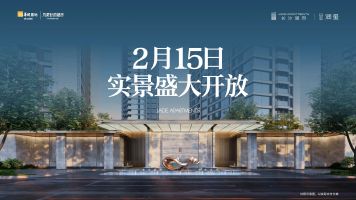 2月15日长沙润府润玺实景示范区即将盛放，C07栋央景楼座即将加推！