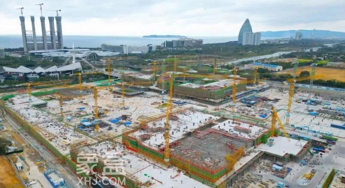 三亚新地标进度刷新：国际免税城三期项目A区两楼封顶‌