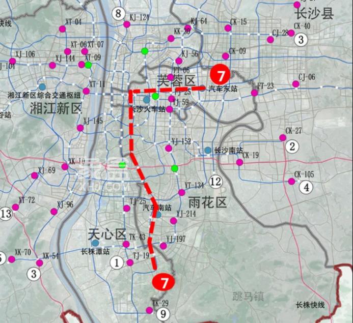 2025长沙地铁新线路汇总！涉及2号、5号线、7号线，沿线楼盘有不少！