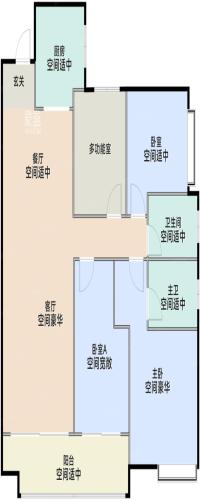 金茂越秀雨花金茂智慧科学城户型图