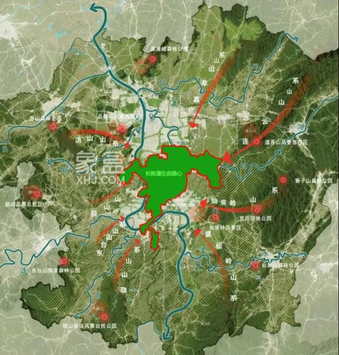 長株潭生態(tài)綠心規(guī)劃（2024-2035年）發(fā)布！總面積529.79平方公里