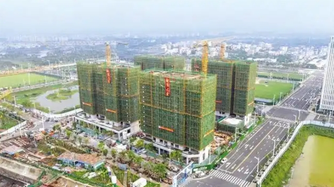 海口江东新区听海阁项目南区封顶 打造"职住平衡"高品质租赁社区 海口江东新区听海阁项目南区封顶 打造"职住平衡"高品质租赁社区