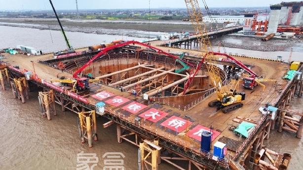 安庆海口长江公铁大桥建设最新进展