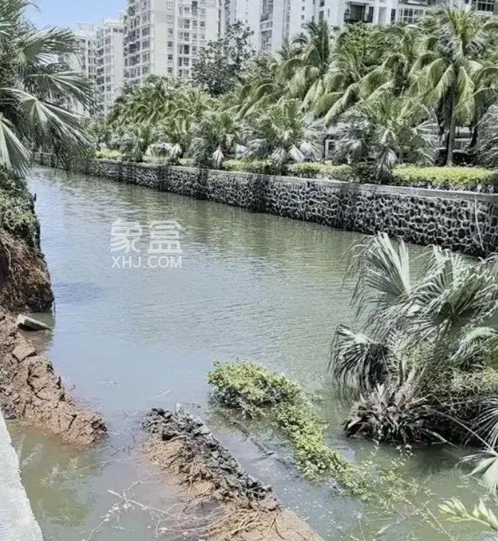 暴雨冲刷致海口海甸五西路沟墙塌陷 30米路段紧急封闭抢修
