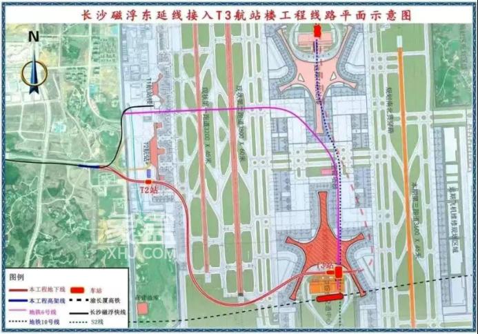 长沙地铁6号线东延段有新进展！直达机场T3航站楼！