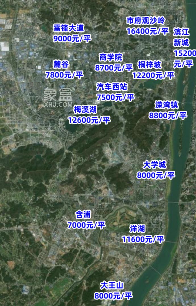 7月长沙各大“商圈板块”二手房价地图公布！你的预算能买哪儿？