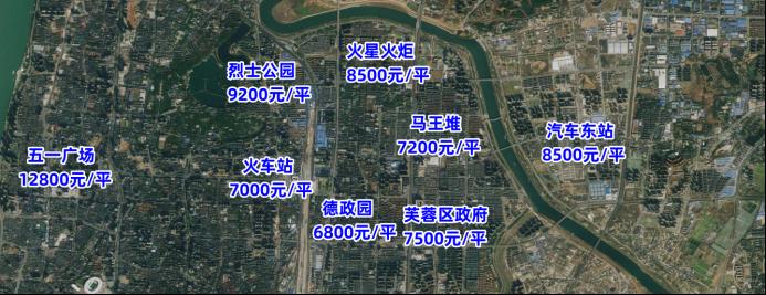7月长沙各大“商圈板块”二手房价地图公布！你的预算能买哪儿？