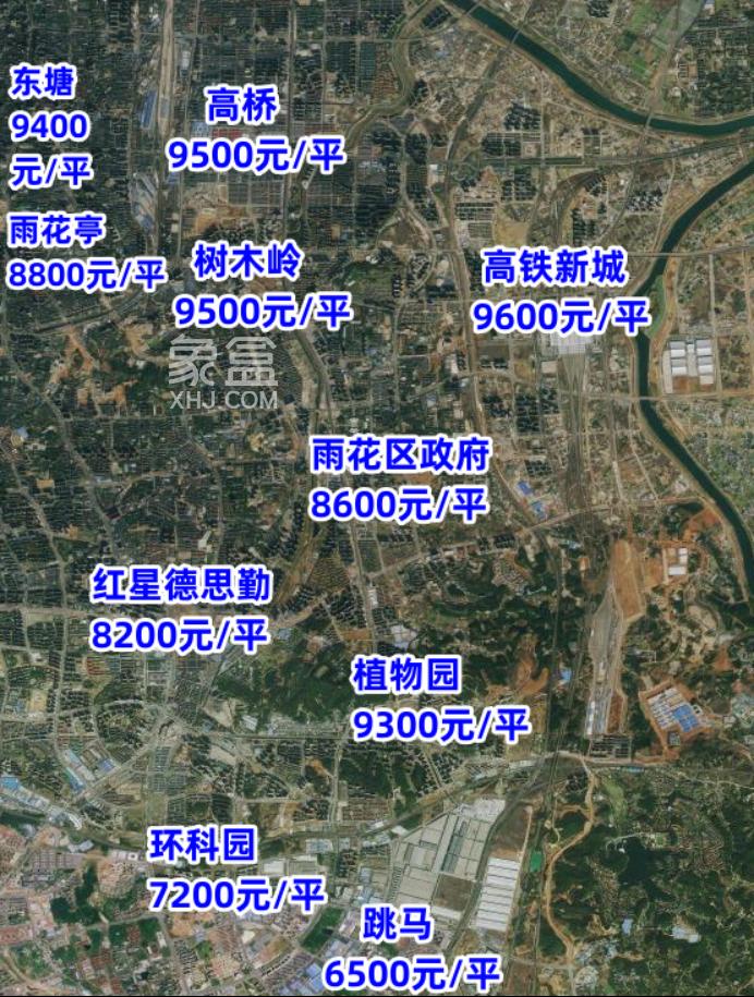 7月长沙各大“商圈板块”二手房价地图公布！你的预算能买哪儿？