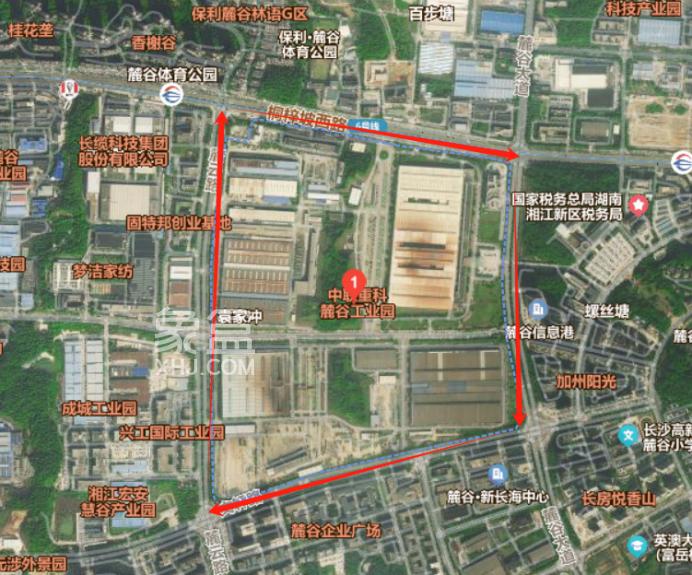 中联重科麓谷工业园开始拆迁！占地1300多亩、将建住宅区！