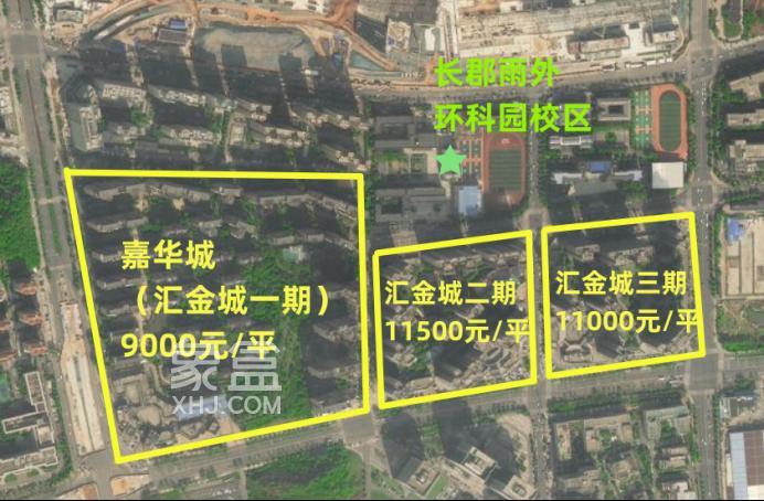 长沙TOP10“配套入学”初中学区房价地图！双语、郡外、青一、师梅等