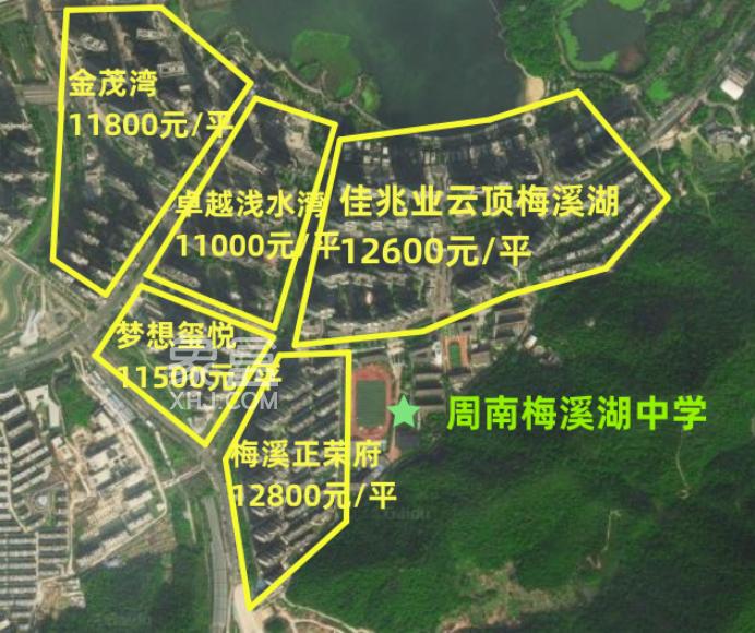 长沙TOP10“配套入学”初中学区房价地图！双语、郡外、青一、师梅等