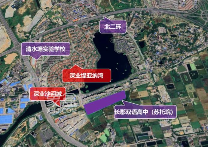 长郡双语将新建一所高中，位于开福城北、苏托垸板块！