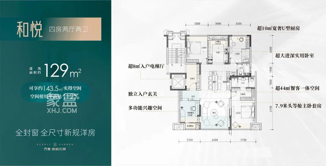 “万象春樾和景”即将首开！主城地铁口“负公摊”洋房，年底交房（附户型图）