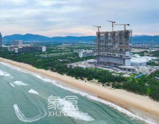 三亚国际免税城酒店项目钢结构提前封顶