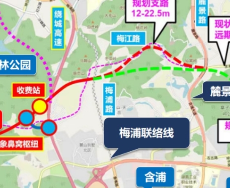 梅浦联络线何时建成？官方回应：2026年一季度完成建设！