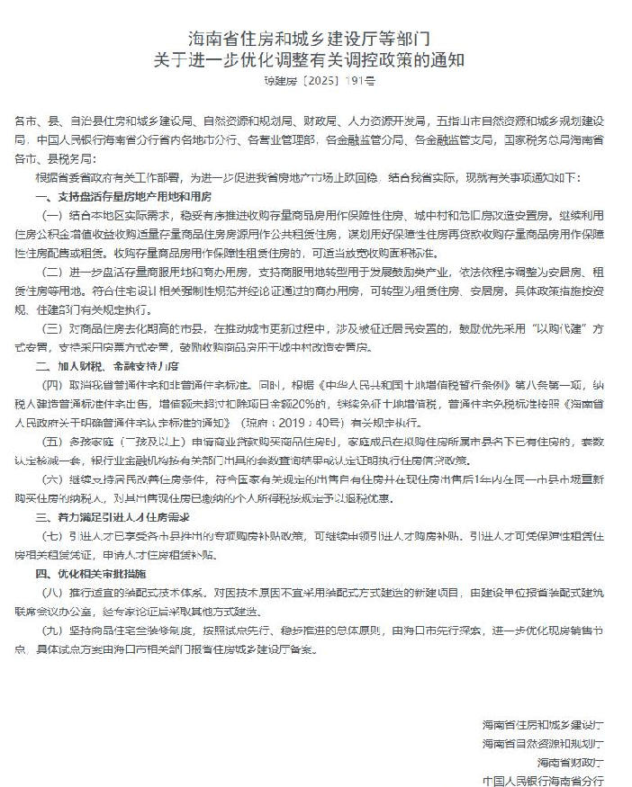 海南楼市政策组合拳落地,有哪些变化? 海南楼市政策组合拳落地,有哪些变化?