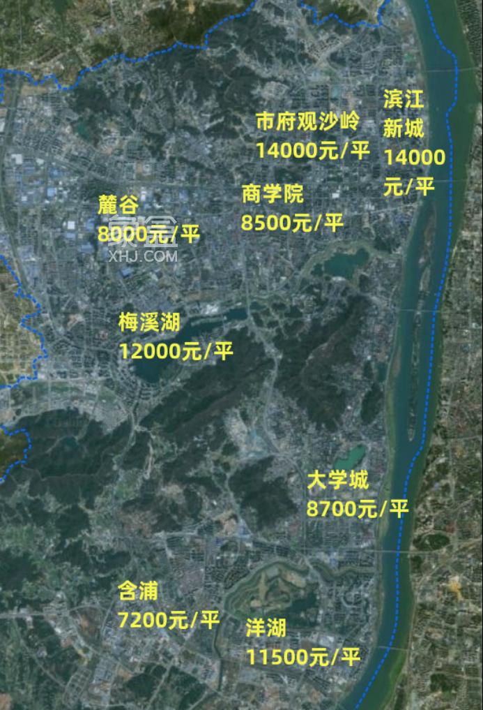【置业参考】长沙二手房各区域、板块均价盘点！哪里房子贵、哪里房价更便宜？