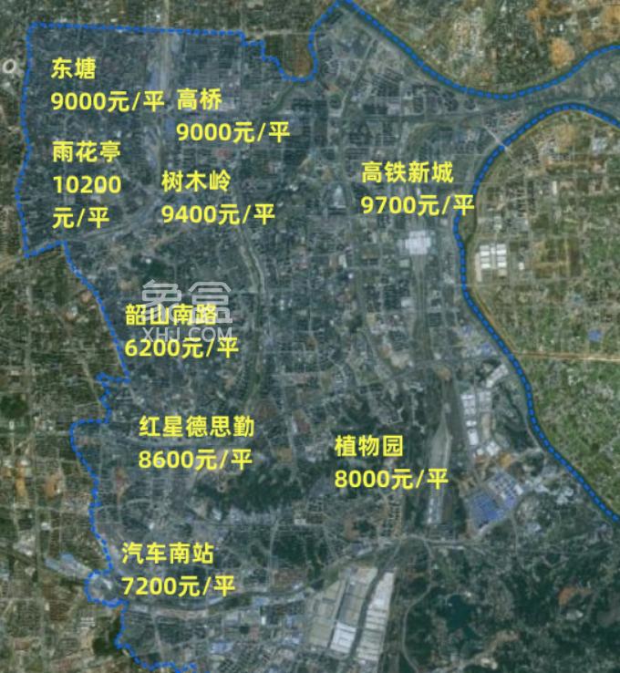【置业参考】长沙二手房各区域、板块均价盘点！哪里房子贵、哪里房价更便宜？