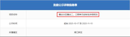 麓谷二三期规划出炉!人口20.3万、定位产城融合,新建两所九年制学校! 麓谷二三期规划出炉!人口20.3万、定位产城融合,新建两所九年制学校!