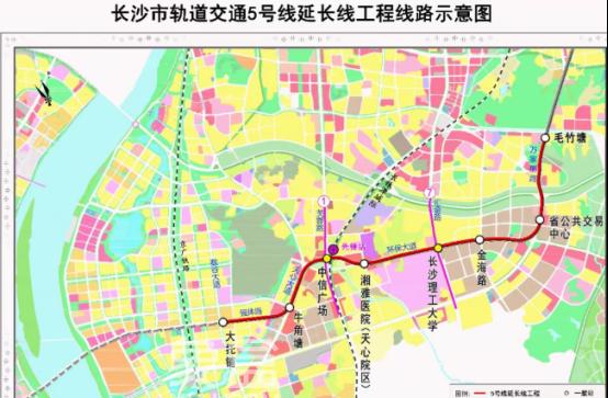 长沙地铁5号线延长线计划12月10日开工!有望过江直达湘江科学城! 长沙地铁5号线延长线计划12月10日开工!有望过江直达湘江科学城!
