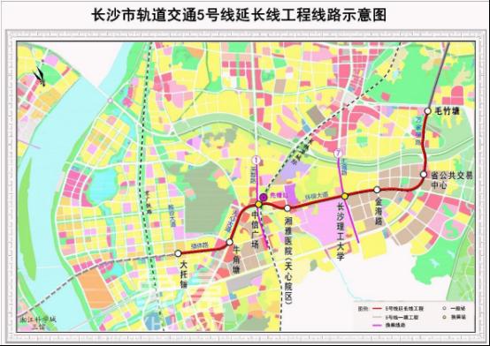 长沙地铁5号线延长线环评公示！年内开工，过江段方案已确定！