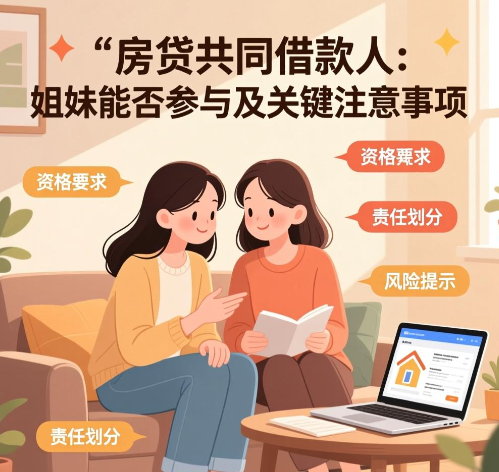 房贷共同借款人：姐妹能否参与及关键注意事项