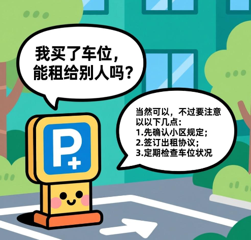买了小区车位可以出租吗  买小区车位要注意什么
