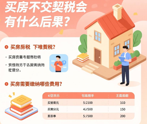 买房不交契税会怎么样  买房需要交哪些费用?