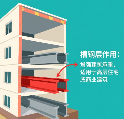 槽钢层怎么看得出来有什么作用 槽钢层上面好还是下面好 槽钢层怎么看得出来有什么作用 槽钢层上面好还是下面好