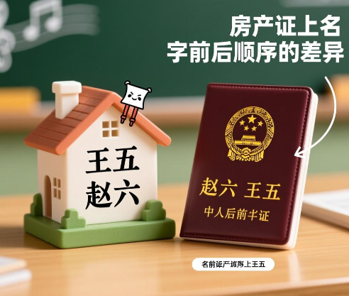 房产证上名字前后顺序有区别吗  哪些房子没有房产证