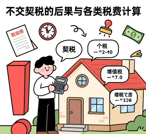 购房税费全解析：不交契税的后果与各类税费计算