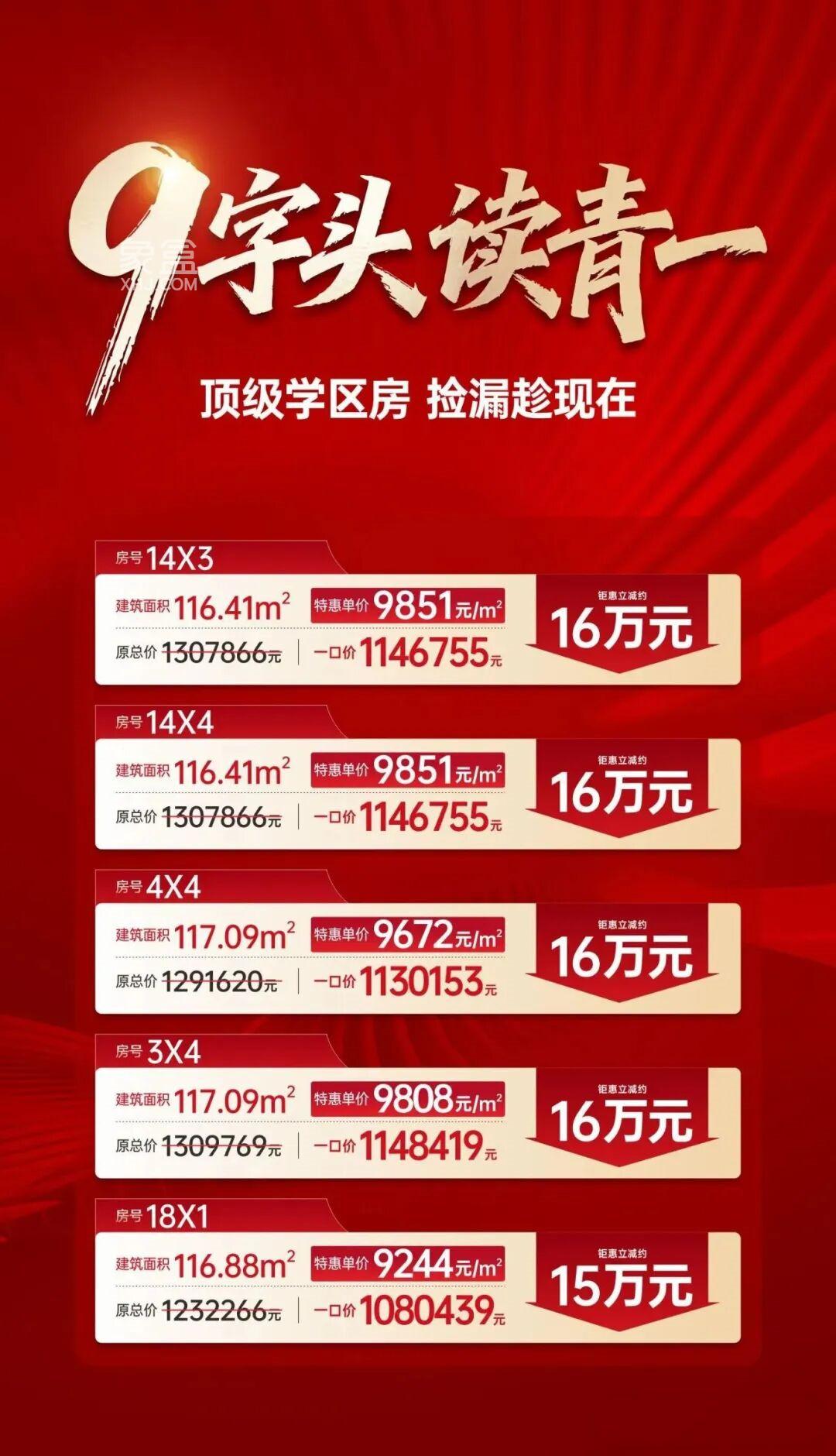 “卓越朗宋”推“9字头”工抵房！读“青竹湖湘一”本部！