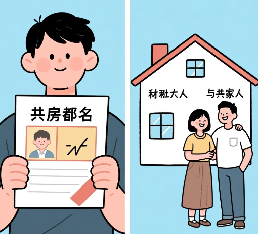 房本上写一个人名和两个人名的区别  写谁名字好