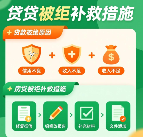 贷款被拒原因及房贷被拒补救措施全解析