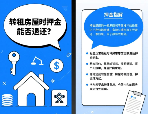 转租房屋时押金能否退还？  租房转租押金处理指南