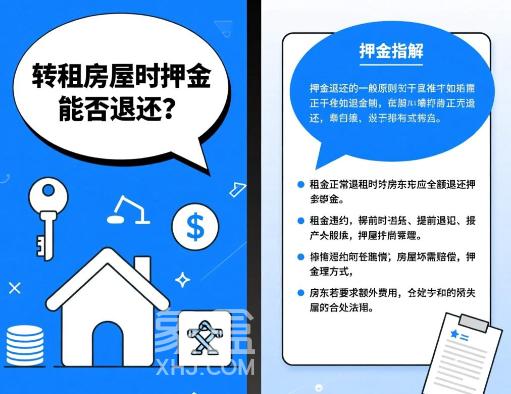 转租房屋时押金能否退还？  租房转租押金处理指南