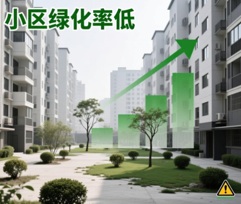 小区绿化率高好还是低好  与绿地率的区别？