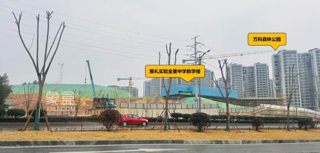 长沙“万科森林公园”的配套学校“雅礼实验金星中学”已开工在建！
