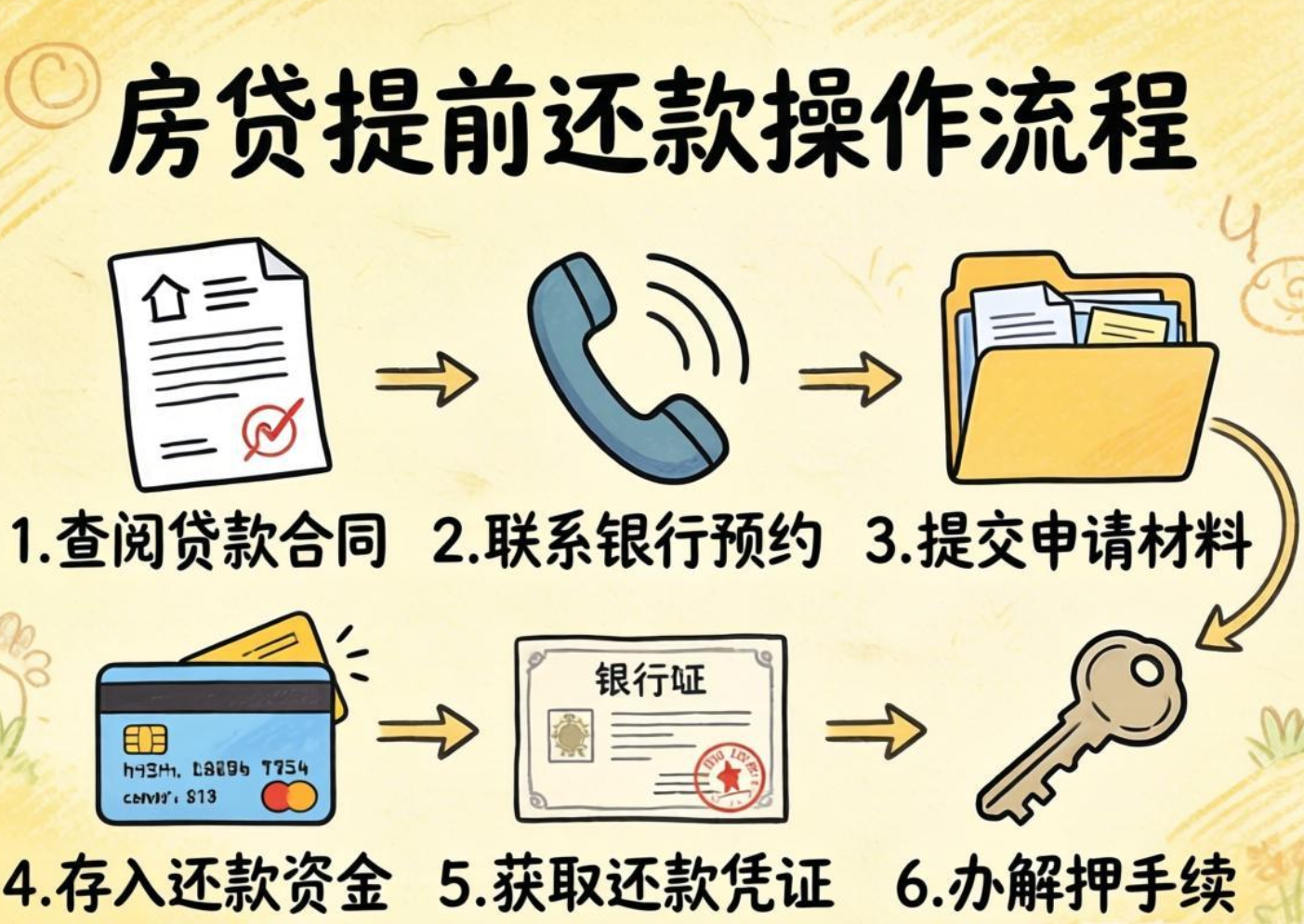 房贷提前还款后面的月供怎么算     具体操作流程是怎样的？
